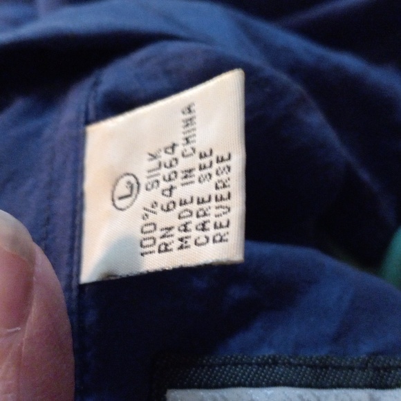 In Private Royal Blue Silk Shirt Large - Picture 6 of 7